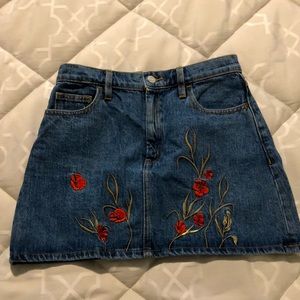 Little Moon/Aritzia Mini Denim Skirt